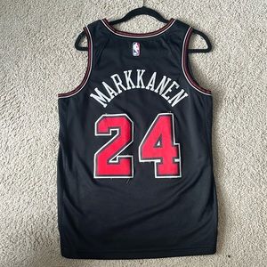 Authentic Chicago Bulls Lauri Markkanean Jersey